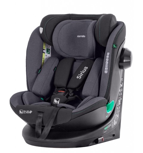 Carrello Sirius - fotelik samochodowy obrotowy 9-36 kg | Harbor Grey